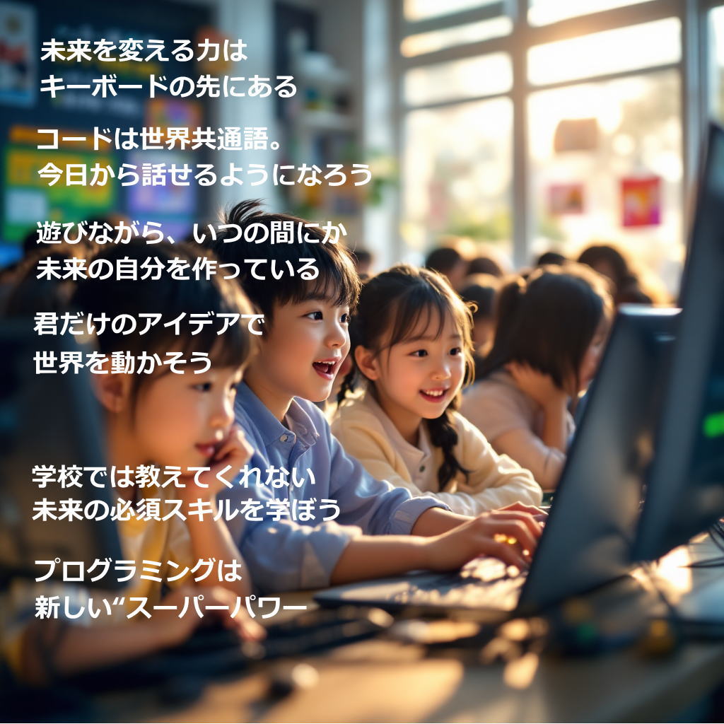 未来を変える力はキーボードの先にある